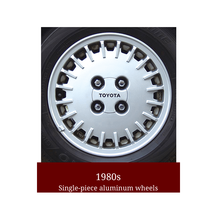 1980s Single-piece aluminum wheels